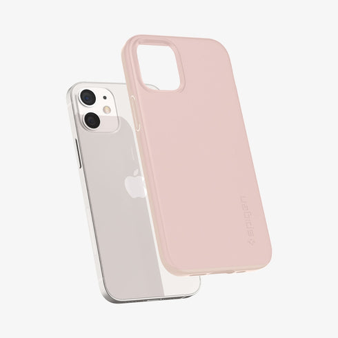 ACS01612 - iPhone 12 Pro Max Case Thin Fit in black showing the back
